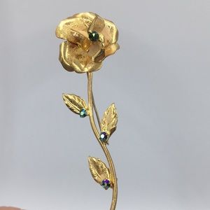 Vintage Austria flower brooch